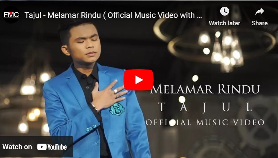 lagu malaysia melamar rindu tajul arif.