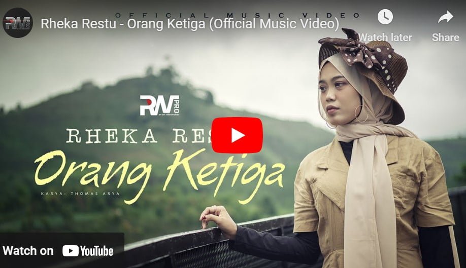 lagu orang ketiga rheka restu.