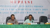 sidang mediasi antara pkn dan kpu batanghari yang digelar bawaslu batanghari beberapa waktu lalu. sidang mediasi antara pkn dan kpu batanghari yang digelar bawaslu batanghari beberapa waktu lalu.