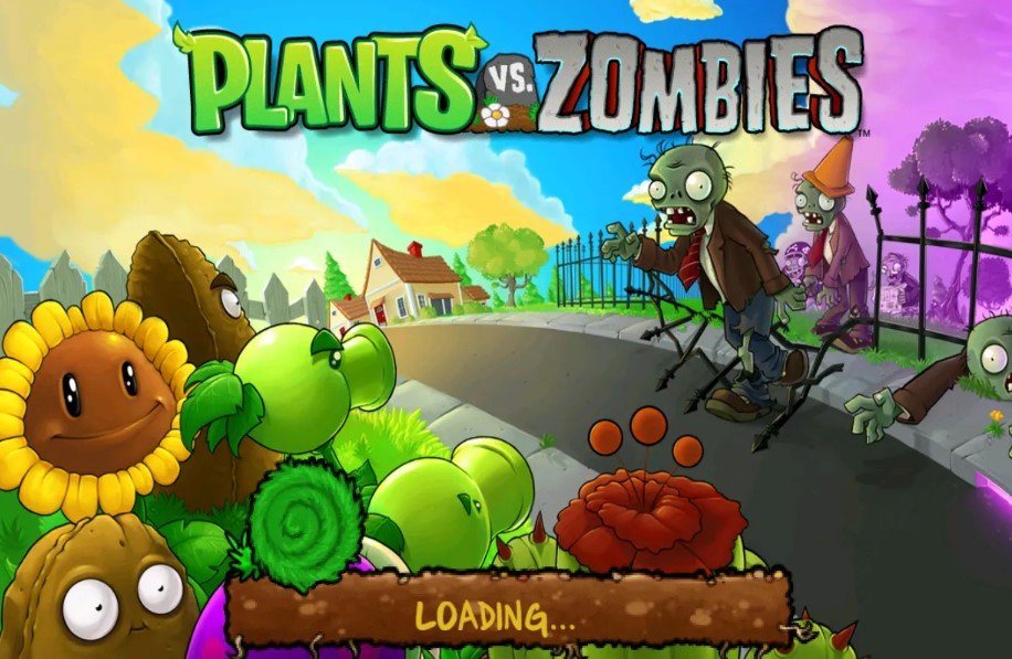 game offline, plants vs. zombies.