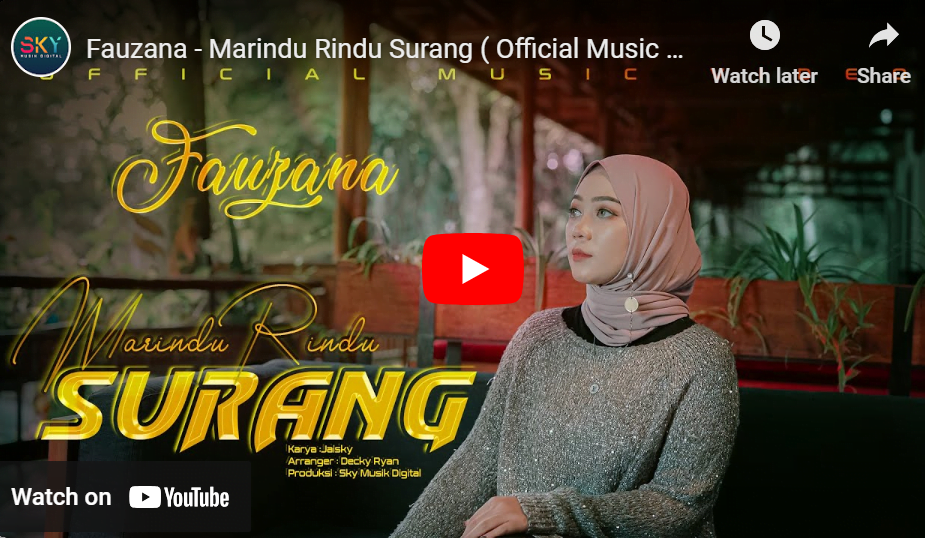 lagu marindu rindu surang fauzana.