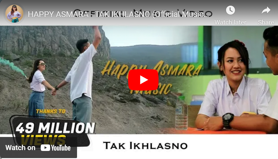 lagu tak ikhlasno happy asmara.