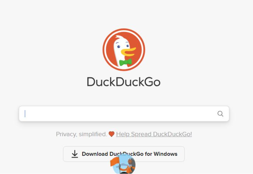 duckduckgo, situs pencarian alternatif. foto capture dari duckduckgo.com