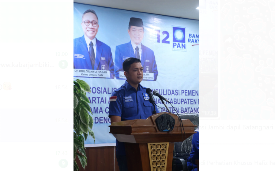 hafiz fattah, caleg dprd provinsi jambi dapil batanghari muaro jambi.