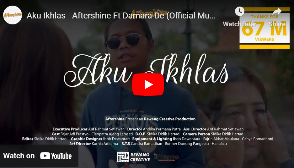 lagu aku ikhlas aftershine ft damara de.