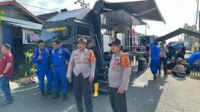 jajaran polda jambi dirikan dapur darurat bantu korban banjir kerinci sungai penuh.