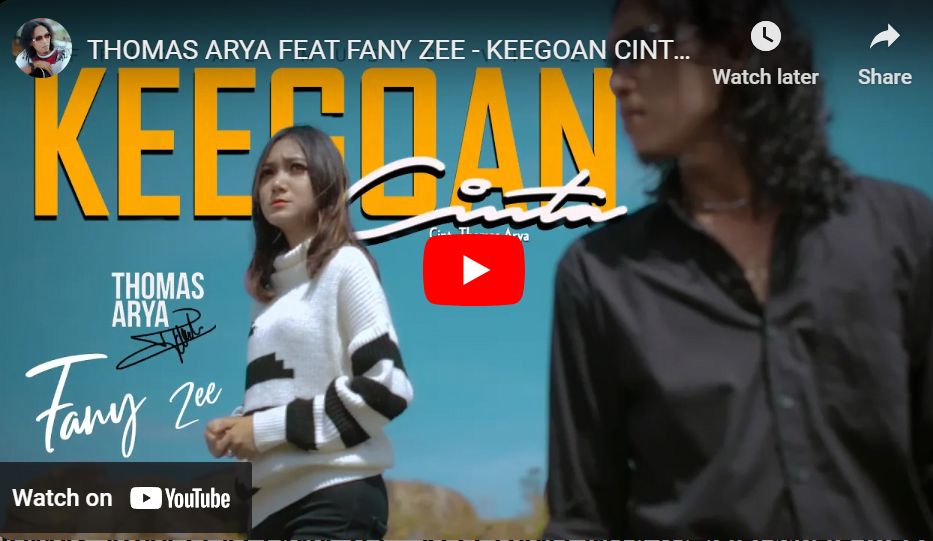 lagu keegoan cinta thomas arya ft fany zee.