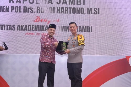 memelihara keamanan dan ketertiban, kapolda jambi silaturahmi dengan akademisi