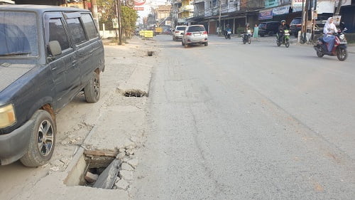 tuai protes, pelaksana proyek sewerege system ancam keselamatan warga, minta pj wali kota tegas