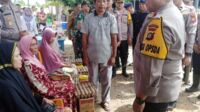 wakapolda jambi saat cek banjir di kabupaten tebo.