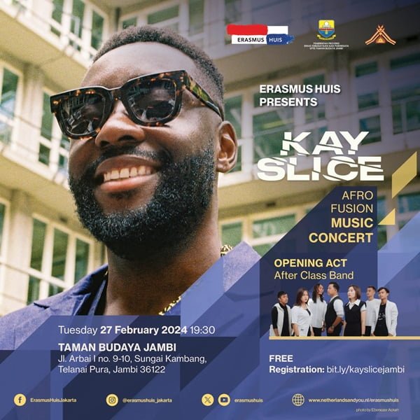 Pertunjukan Kay Slice, akan berlangsung di gedung Teater Arena, Taman Budaya Jambi Pertunjukan Kay Slice, akan berlangsung di gedung Teater Arena, Taman Budaya Jambi