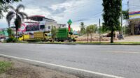 Pembangunan Rumah Toko (Ruko) depan eks kantor Bupati Merangin diduga tak miliki izin Persetujuan Bangunan Gedung (PBG). Sabtu (3/2/2024).