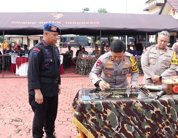 kapolda jambi, irjen pol rusdi hartono resmikan tower latihan satbrimob polda jambi