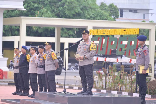 wakapolda jambi, brigjen pol edi mardianto melakukan kunjungan ke polres batanghari.