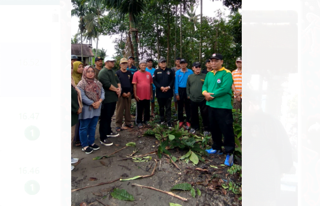 dr maulana gotong royong bersama warga kelurahan tanjung sari