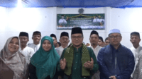 h. maulana dan forum rt kota jambi berbuka puasa bersama warga talang gulo.