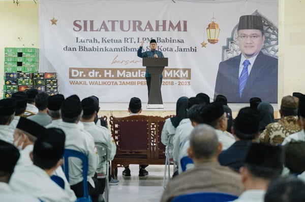 h. maulana gelar acara silaturahmi bersama seluruh ketua rt se kecamatan paal merah dan jambi selatan