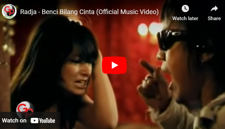 lagu benci bilang cinta radja.