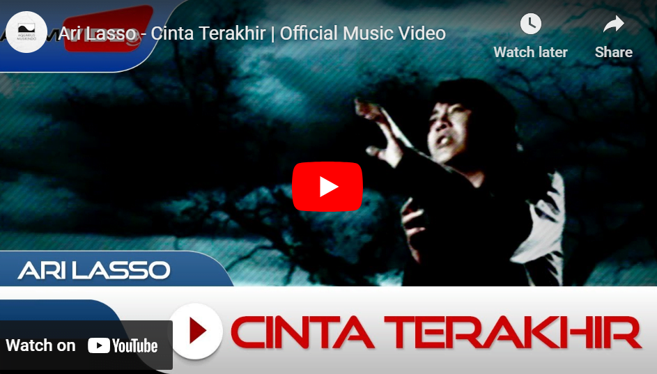 lagu cinta terakhir ari lasso.