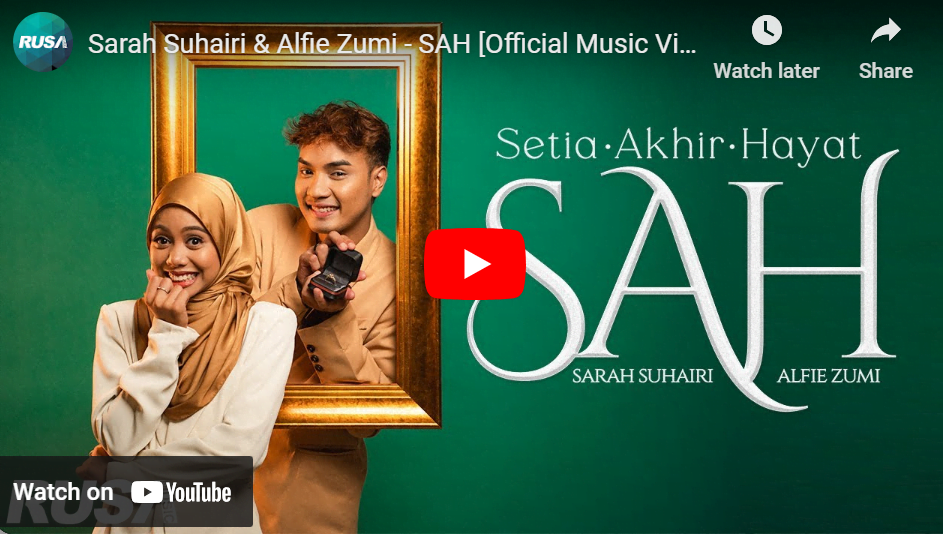 lagu sah sarah suhairi ft alfie zumi.