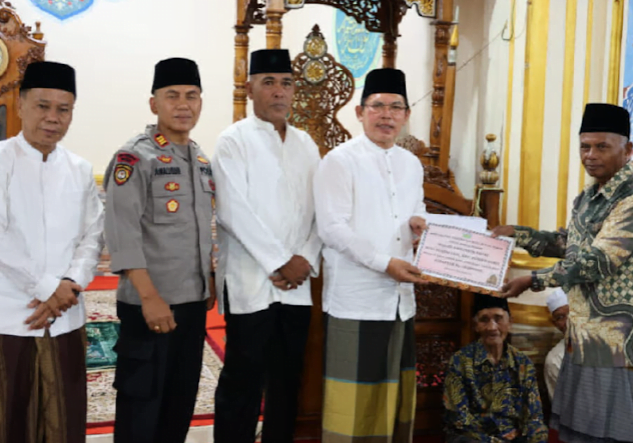 Safari Ramadhan Pemkot Sungai Penuh di Masjid Baitun Nur Sungai Liuk. Foto: (Oga/Jambiseru.com)