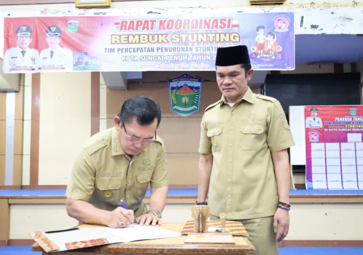 Rapat Koordinasi Rembuk Stunting Kota Sungai Penuh. Foto: Oga/Jambiseru.com