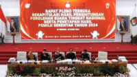 Rekapitulasi KPU hasil Pileg 2024.