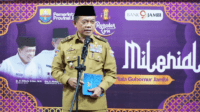 Guberenur Jambi, Al Haris saat membuka Program Ramadhan Ceria Jambi TV Tahun 2024