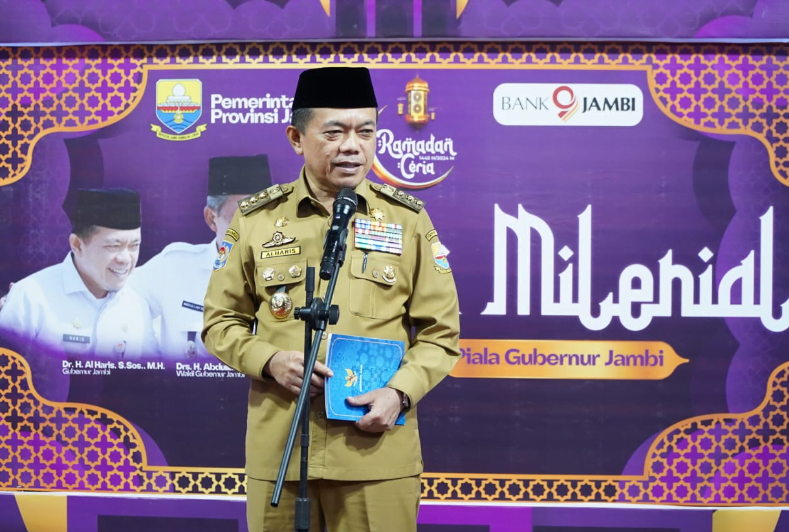 Guberenur Jambi, Al Haris saat membuka Program Ramadhan Ceria Jambi TV Tahun 2024