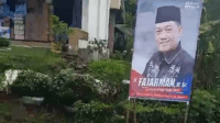 Tampak baliho Sekda Merangin Ir Fajarman untuk Merangin 2024.