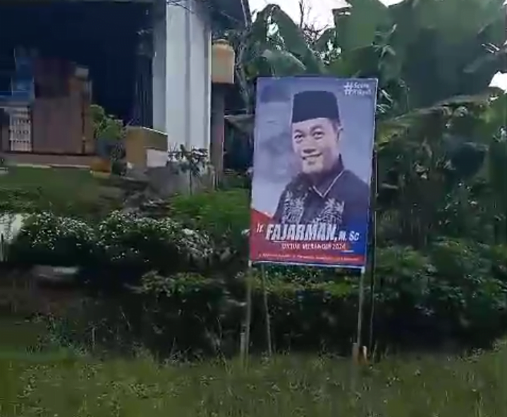 Tampak Baliho Sekda untuk Merangin 2024.