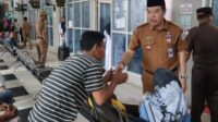 Saat Pj Bupati Merangin H Mukti Sidak Pelayanan di RSUD Kolonel Abundjani Bangko pasca libur Idul Fitri. Selasa (16/4/2024).