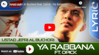 lagu ya robbana opick ft jefri al buchori. lagu ya robbana opick ft jefri al buchori.