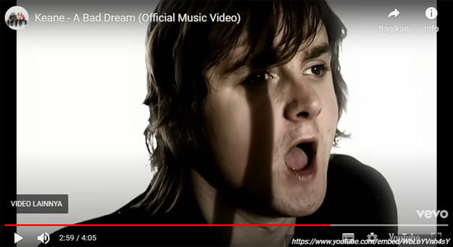 lirik lagu a bad dream