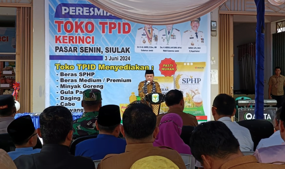 gubernur jambi, al haris resmikan toko tpid di pasar siulak kerinci, gubernur jambi, al haris resmikan toko tpid di pasar siulak kerinci,