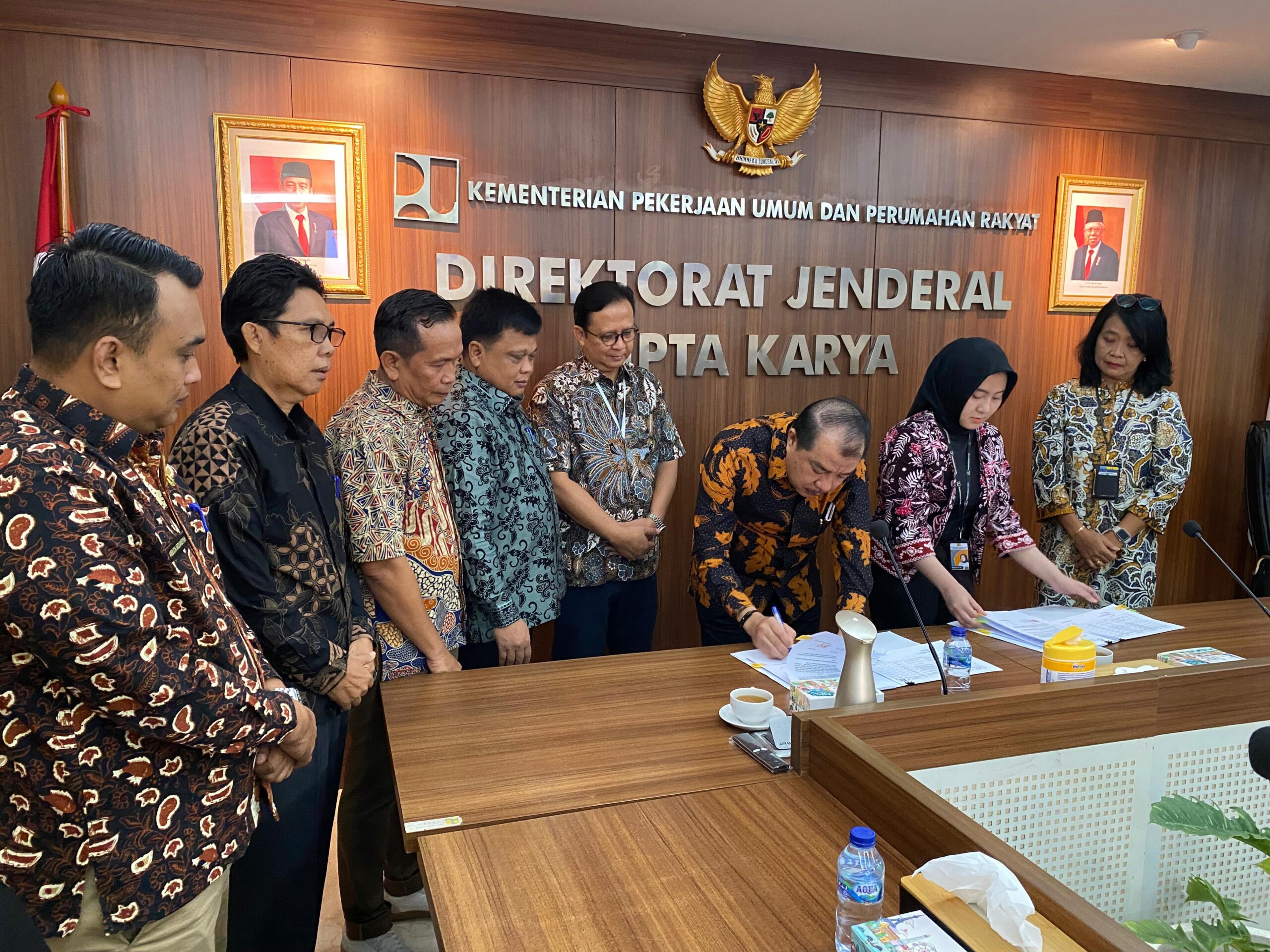 Pemkab Merangin menerima hibah barang milik negara dari Kementerian Pekerjaan Umum dan Perumahan Rakyat (PUPR) Republik Indonesia.
