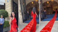 katy perry pakai gaun sepanjang 152 meter katy perry pakai gaun sepanjang 152 meter