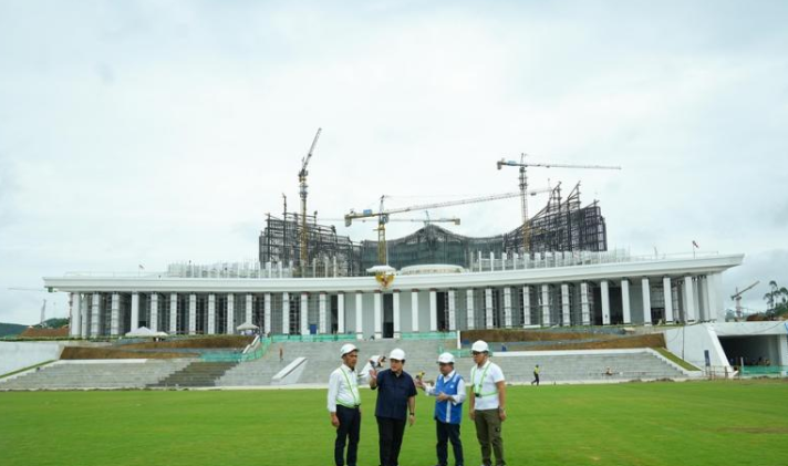 Progres Proyek Lapangan Upacara IKN Sudah 79 Persen Progres Proyek Lapangan Upacara IKN Sudah 79 Persen