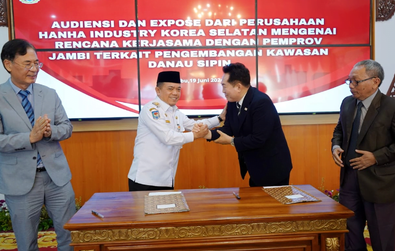 Gubernur Jambi, Al Haris menerima Audiensi dan Expose dari Perusahaan HANHA Korea Selatan Gubernur Jambi, Al Haris menerima Audiensi dan Expose dari Perusahaan HANHA Korea Selatan