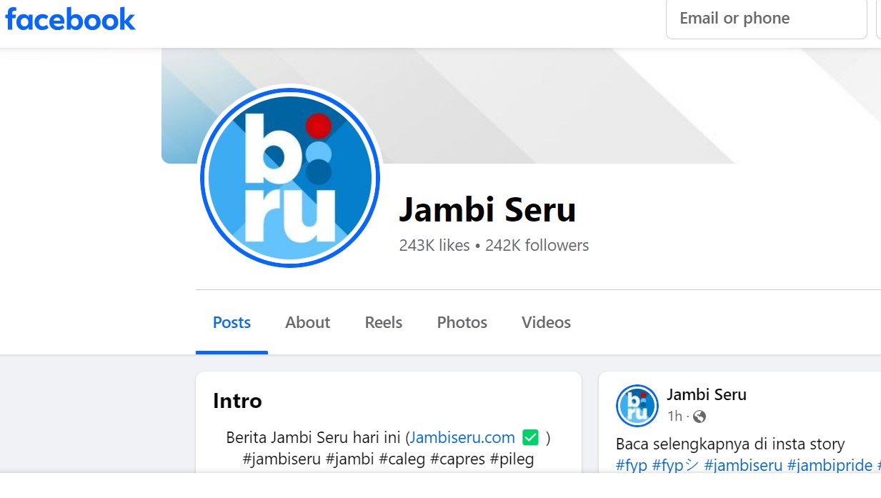 Daftar medsos jambiseru Daftar medsos jambiseru