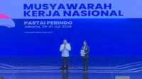 hary tanoesoedibjo menunjuk angela tanoesoedibjo menjadi ketua umum partai perindo pada mukernas.
