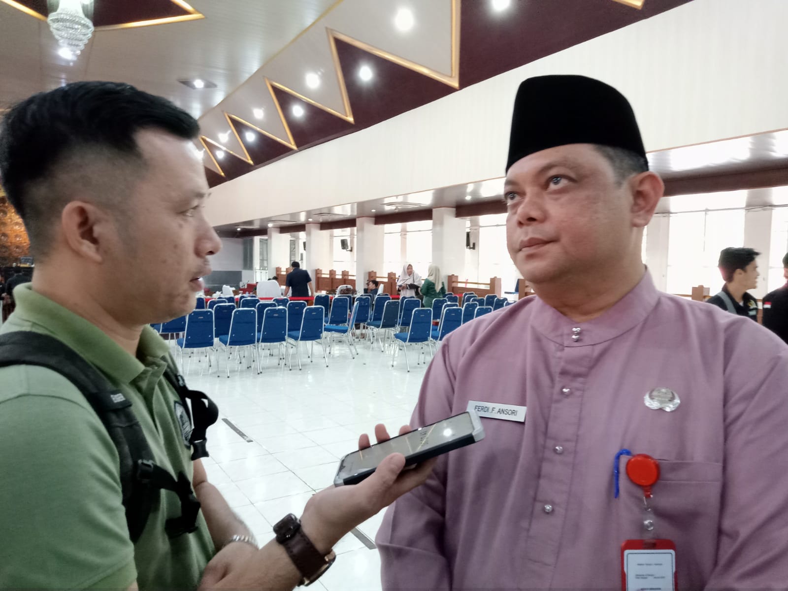Kepala BKPSDMD Merangin, Ferdi Firdaus saat dikonfirmasi jambiseru.com 