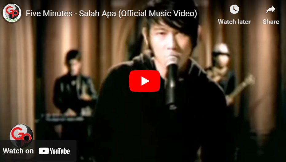 lagu salah apa five minutes.