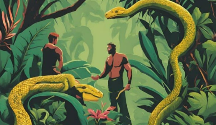 Foto : Ilustrasi AI ular