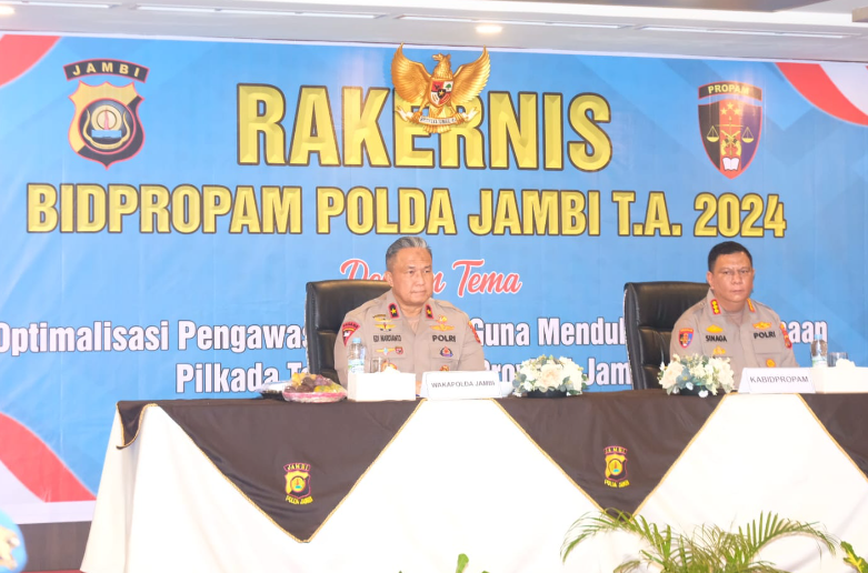 wakapolda jambi, brigjen pol edi mardianto membuka kegiatan rakernis bidang propam tahun anggaran 2024 polda jambi wakapolda jambi, brigjen pol edi mardianto membuka kegiatan rakernis bidang propam tahun anggaran 2024 polda jambi
