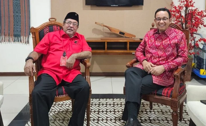 anies baswedan sempat bertemu rano karno di kantor dpp pdip. anies baswedan sempat bertemu rano karno di kantor dpp pdip.