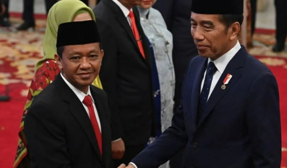 bahlil lahadalia (kiri) bersama presiden ri joko widodo (kanan).