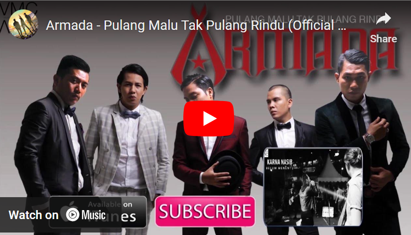 lagu pulang malu tak pulang rindu armada band.