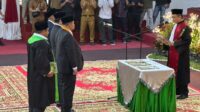 Tiga Pimpinan DPRD Merangin periode 2024-2029 resmi dilantik. Senin (30/9/2024)