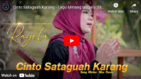 lagu cinto sataguah karang rayola.